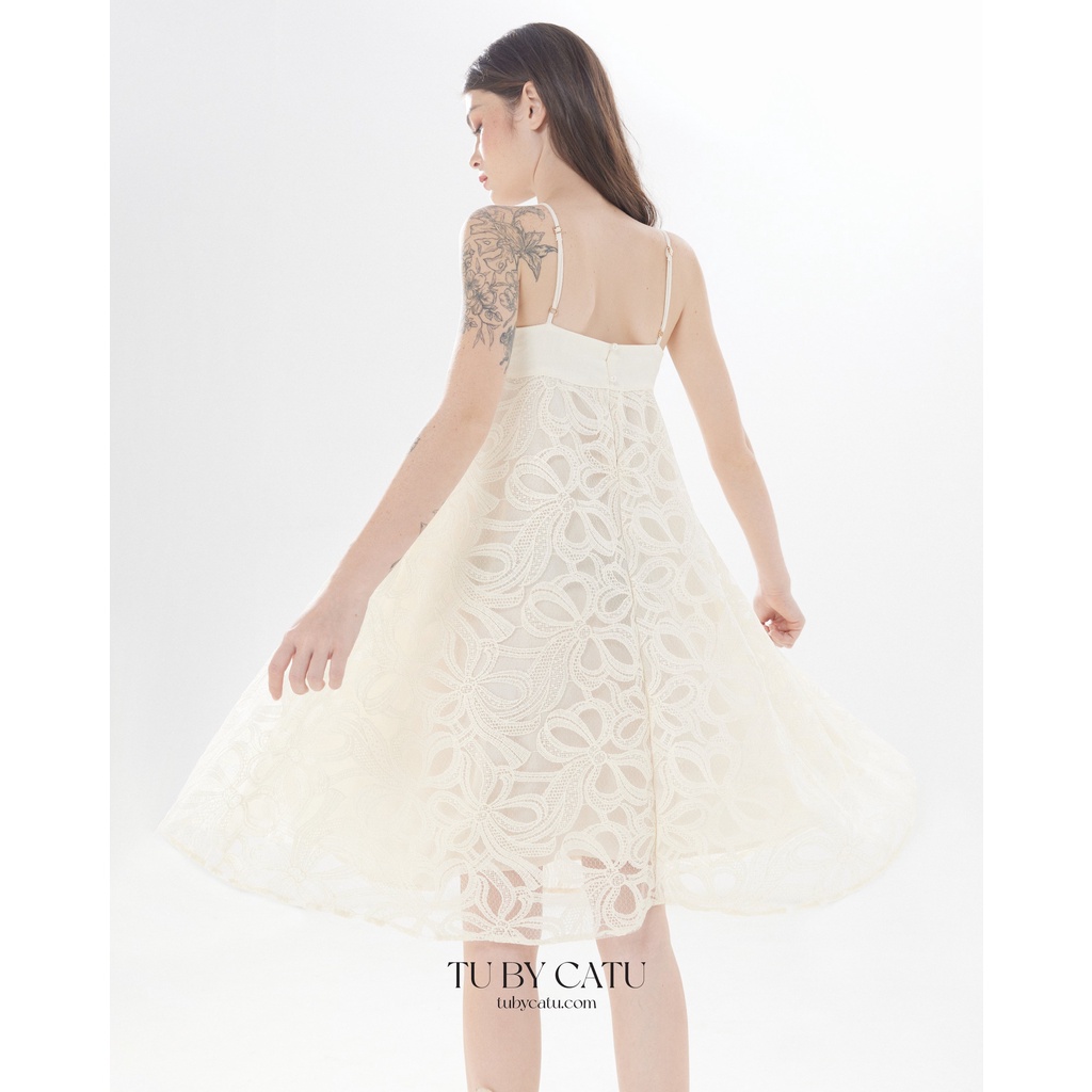 TUBYCATU | Đầm hai dây donna begie dress