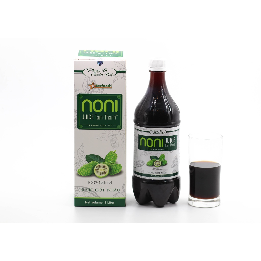 Nước Cốt Nhàu Noni Tâm Thành nguyên chất lên men từ quả nhàu tươi chín trắng - Pure Noni juice 1000 
