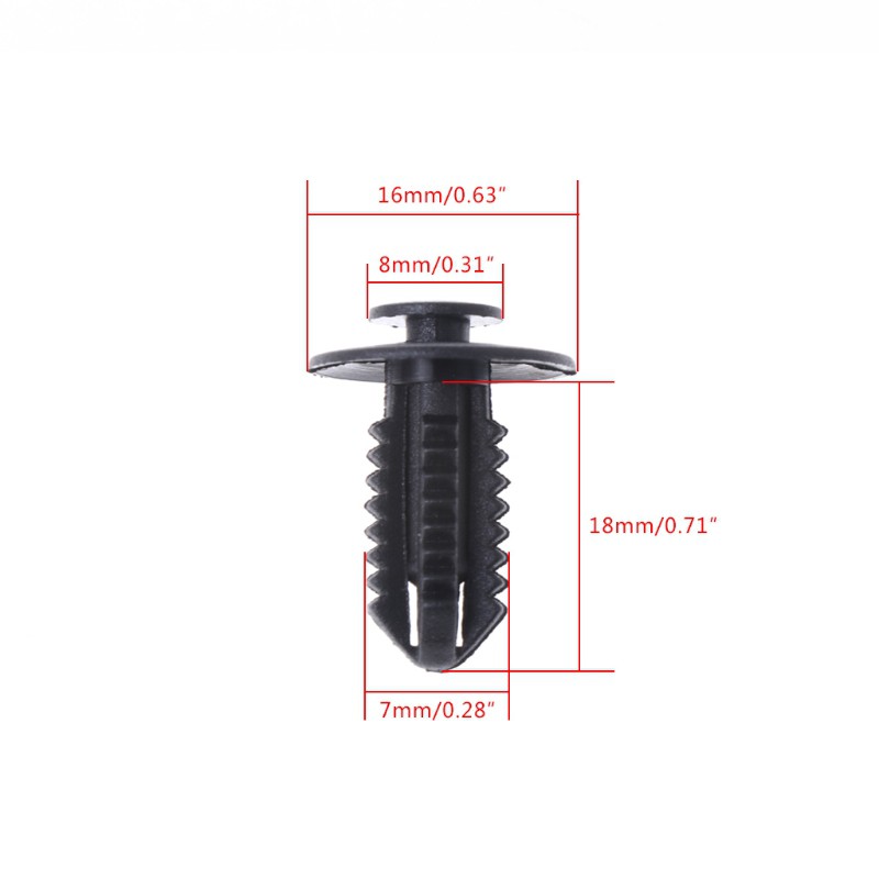 Set 50 chốt kẹp bộ phận cản gió trước xe hơi BMW Mercedes