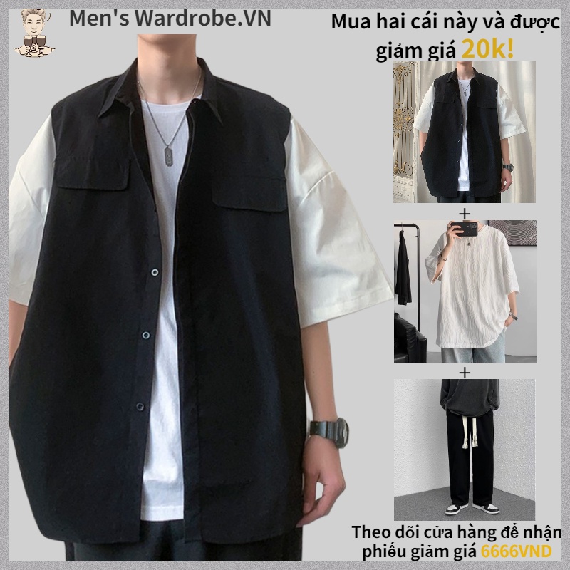 Áo sơ mi ngắn tay thời trang hàn quốc dành cho nam