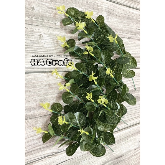 Cành lá táo rời, cắm điểm hoa lụa, hoa handmade, trang trí phòng