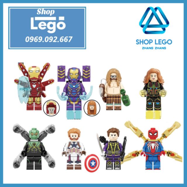 Xếp hình Iron Man - Pepper MK49
- Thor - Marvel - Octopus - Captain America - Hawkeye
 Lego Minifigures Kopf KF6097