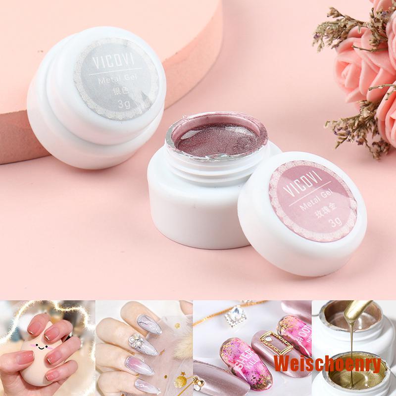 (Hàng Mới Về) Gel Sơn Móng Tay Ánh Kim Lấp Lánh 5ml