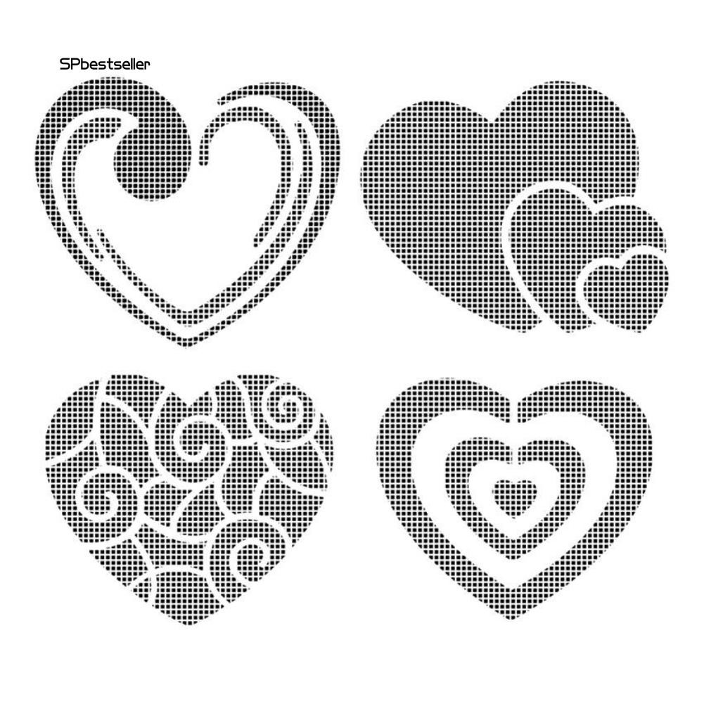 Khuôn tô tạo hình trái tim độc đáo trang trí sổ thiệp