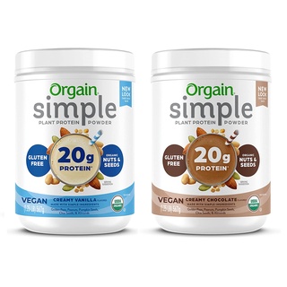 Bột protein thuần chay hữu cơ Orgain Simple 567g
