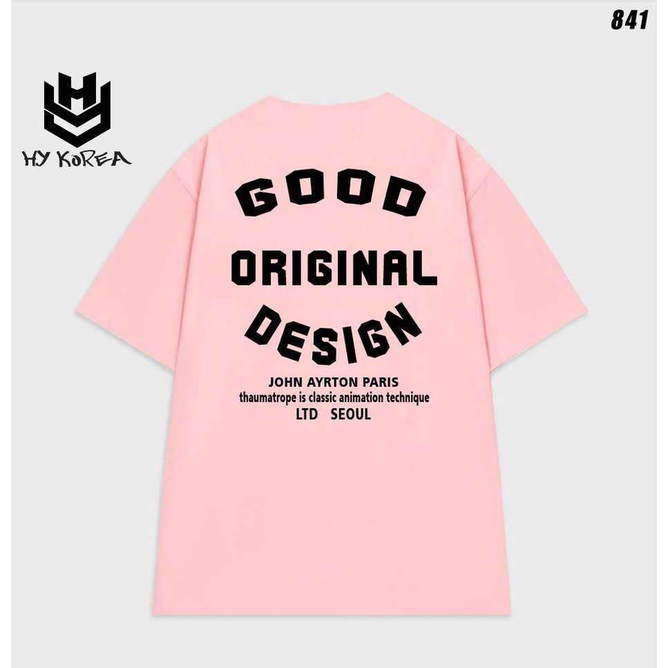 Áo thun unisex form rộng tay lỡ Good Original Design 841 HY KOREA