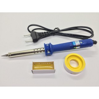 Combo 3 sản phẩm mỏ hàn, cuộn thiếc, hộp nhựa thông