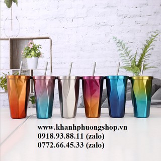Ly giữ nhiệt ống hút inox - ly giữ nhiệt