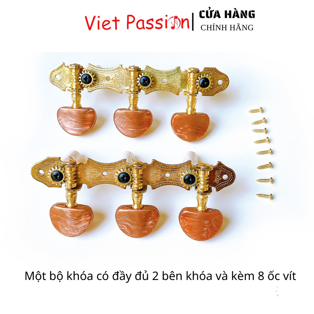 Khóa đàn guitar classic cao cấp khóa vặn xịn có đủ 2 bên khóa kèm ốc vít Viet Passion