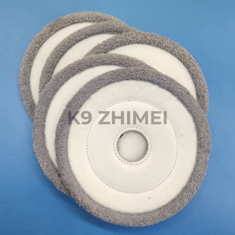 Bông Lau Sợi Microfiber Hình Tròn  Thay Thế Chổi Lau Nhà K9 ZHIMEI Tách Nước Bẩn