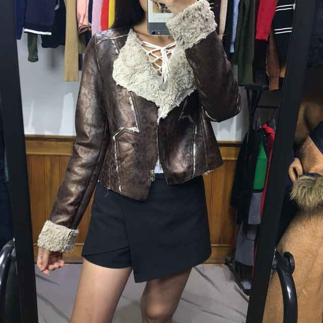 Áo khoác Da lộn Hàn