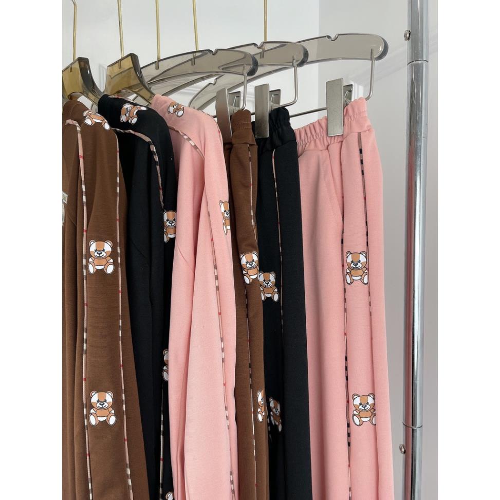 [ 𝐅𝐑𝐄𝐄 𝐒𝐇𝐈𝐏 ]  SÉT BỘ NỈ IN HÌNH CON GẤU DỄ THƯƠNG