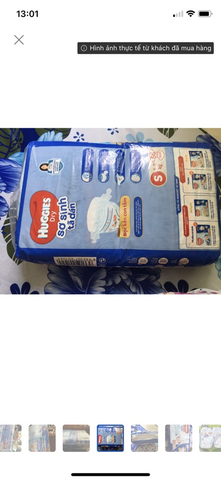 Tã dán sơ sinh huggies dry newborn S56