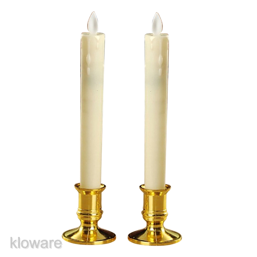 4pcs Battery Operated LED Candle Swinging Dancing Flame Realistic Candles