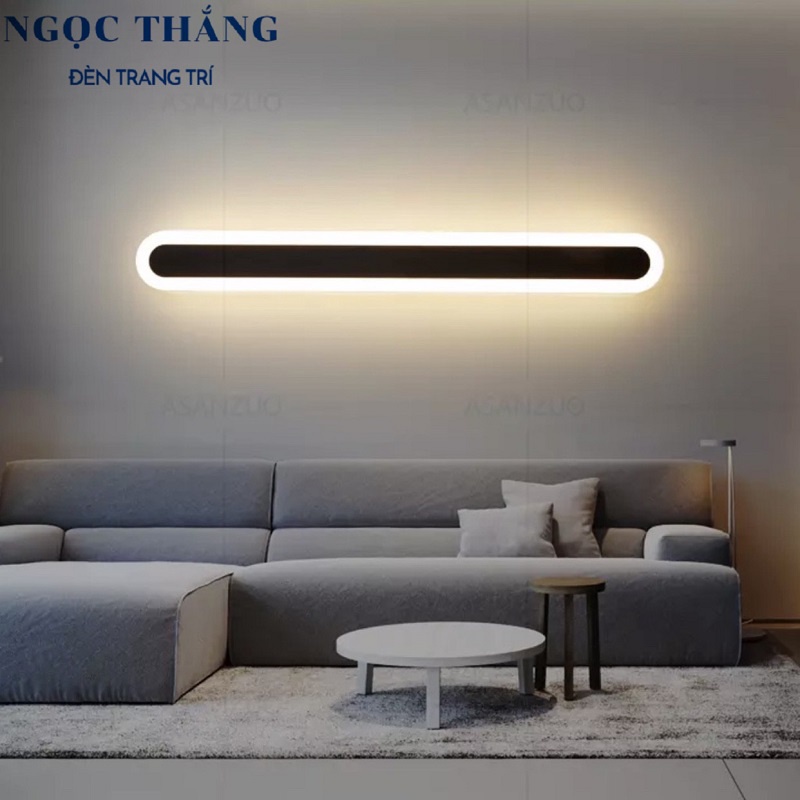 Đèn Led treo tường ốp tường 60cm trang trí trong nhà cầu thang Led 25W 3 chế độ màu GT369 Ngọc Thắng