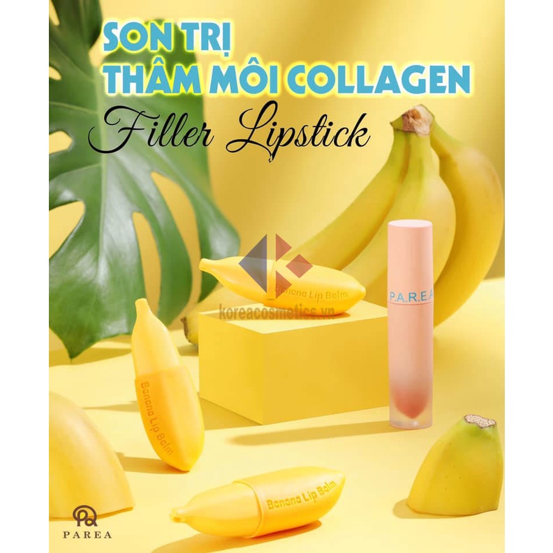 Son Chuối Filler Lipstick Khử Thâm Môi Collagen Banana Giúp Môi Căng Mọng Hồng Hào