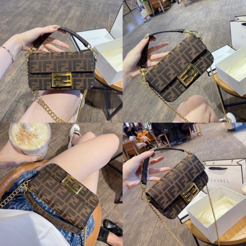 Túi kẹp nách fendi size 20cm