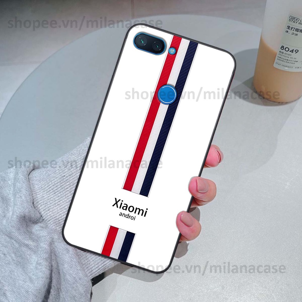 Ốp Xiaomi Mi 8 SE / Mi 8 Lite in giả da phong cách thể thao, cá tính, thời trang
