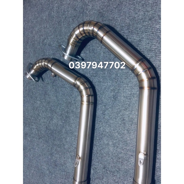 Cổ 2 Khúc Gắn Lon Pô Độ 38-42-51 Dành Cho Exciter150 ,135 Winner , Satria , Sonic