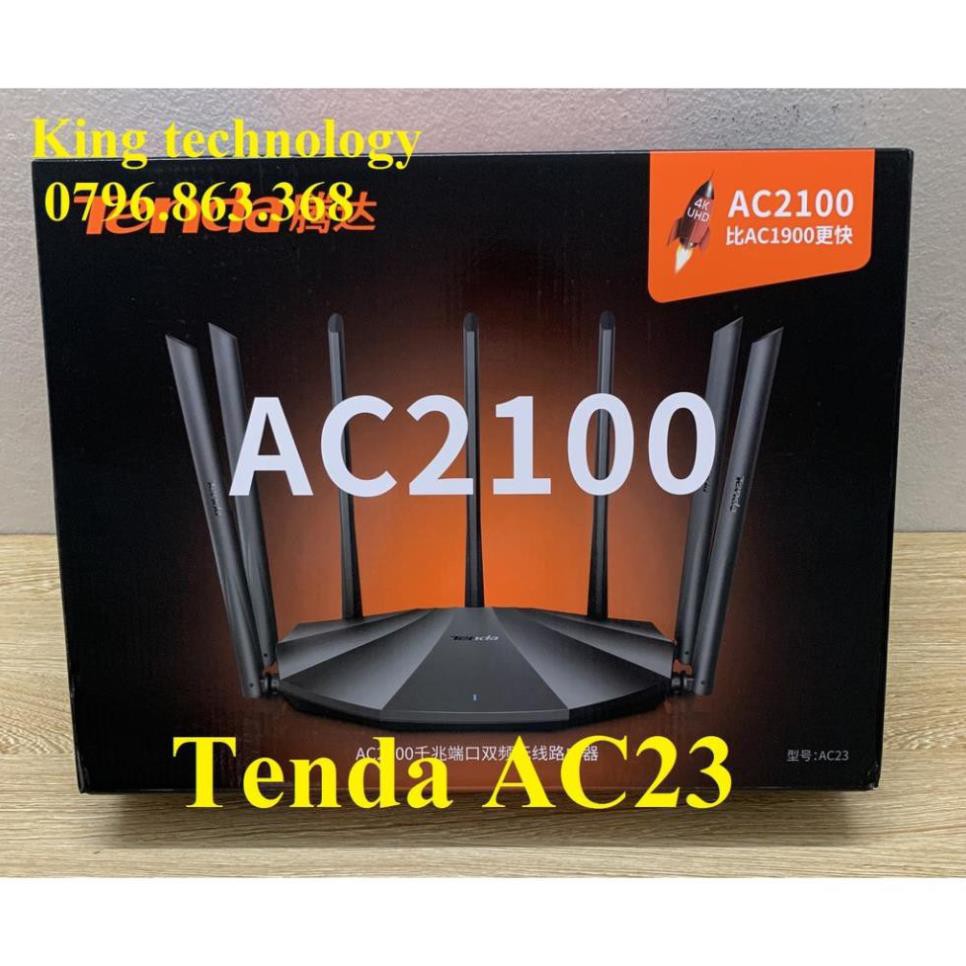 Phát Wifi Tenda AC23 Băng Thông Ac2100 7 Râu 6dBi Cân Bằng Mạng Thông Minh