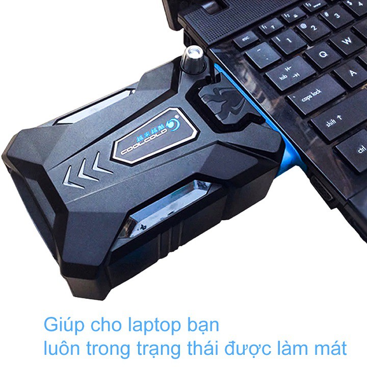 Quạt Hút Tản Nhiệt Laptop Coocold K27 Chuyên Dụng Cao Cấp Nhỏ gọn, di động, thiết kế thời trang và sáng tạo