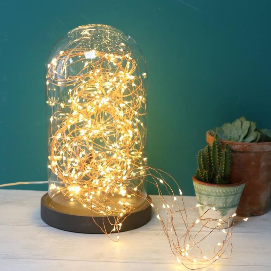 [Đầu cắm usb] Đèn LED dây đồng 20m dùng trang trí tiệc Giáng Sinh tuyệt đẹp (đèn đom đóm)