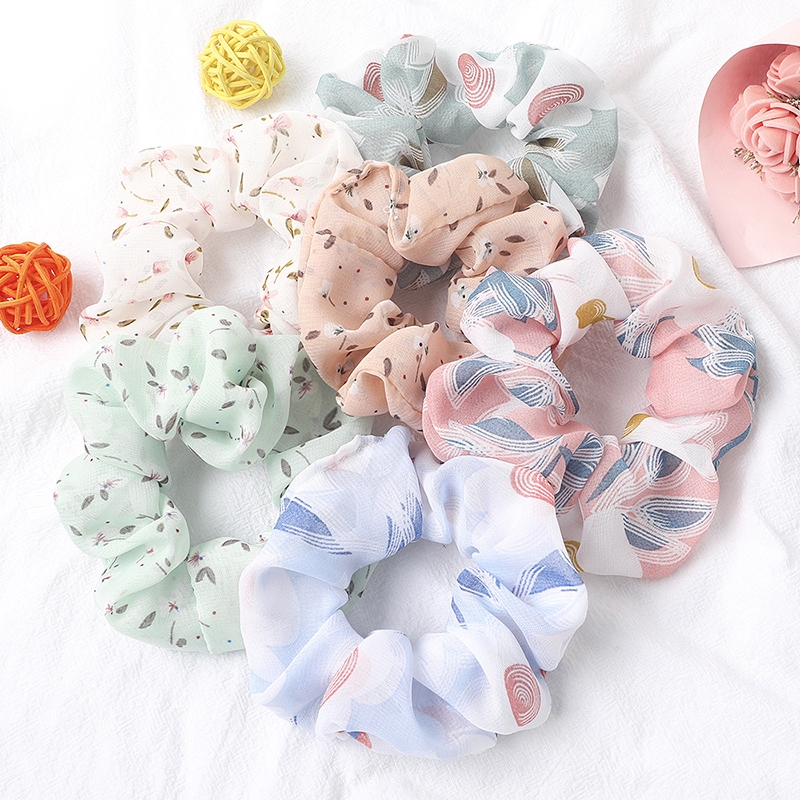 Dây buộc tóc chất liệu chiffon cho nữ dễ thương xinh xắn