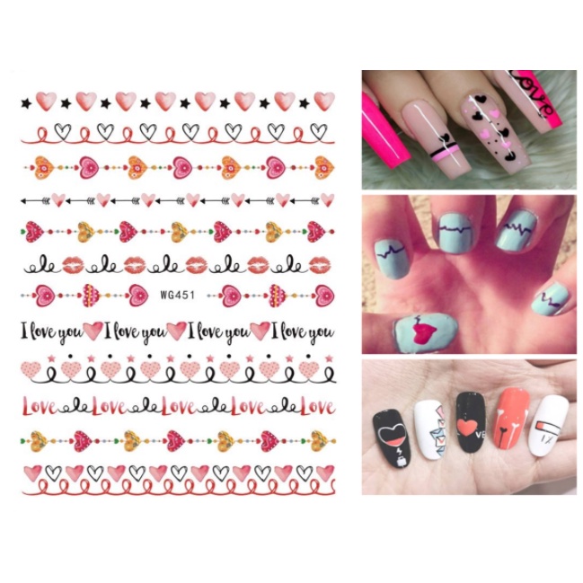 sticker trang trí nail