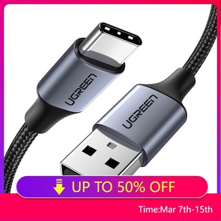 Cáp Sạc Nhanh UGREEN 3A Type C Vỏ Bện Nylon