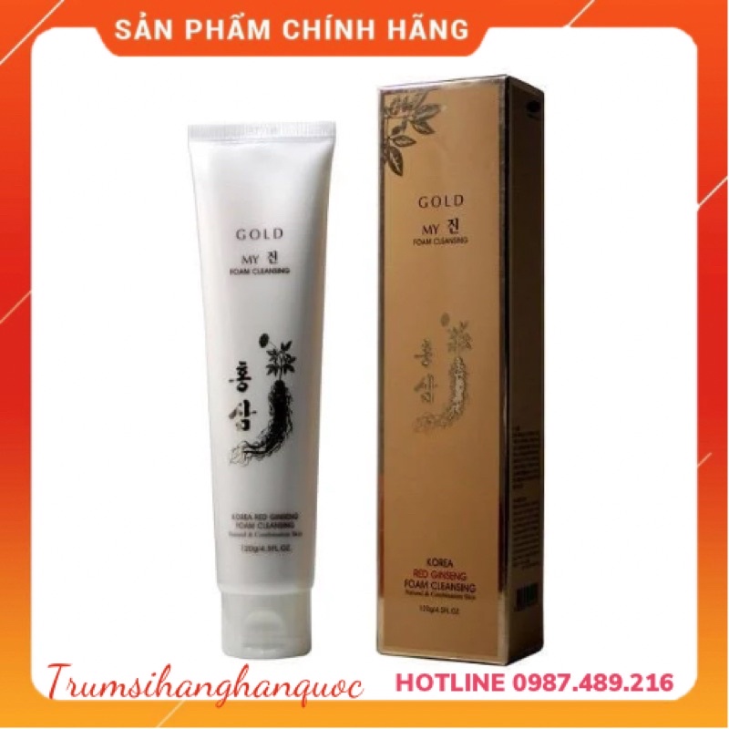 Sữa rửa mặt sâm Hàn Quốc. làm sạch sâu và dưỡng ẩm cho da, tái tạo các lớp bảo vệ da trước các biến đổi của môi trường..