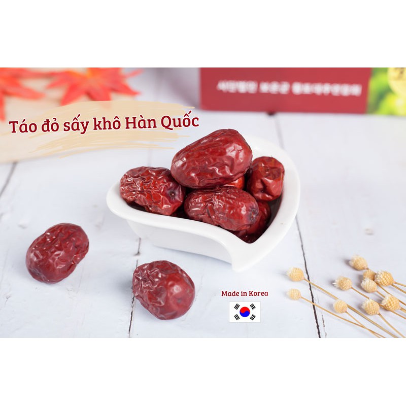 Táo đỏ Hàn Quốc sấy khô SAM SUNG MẪU MỚI NHẤT hộp 1kg DATE 2025 ( MÓN QUÀ Ý NGHĨA)