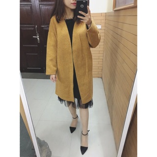Áo khoác dạ ẢNH THẬT