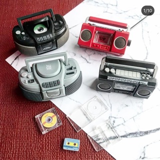 mô hình Đài  radio mini bằng nhựa cho dollhouse tỷ lệ 1/12