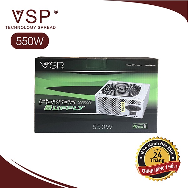 Nguồn máy tính 550W VSP 20 + 4Pin - VSP phân phối