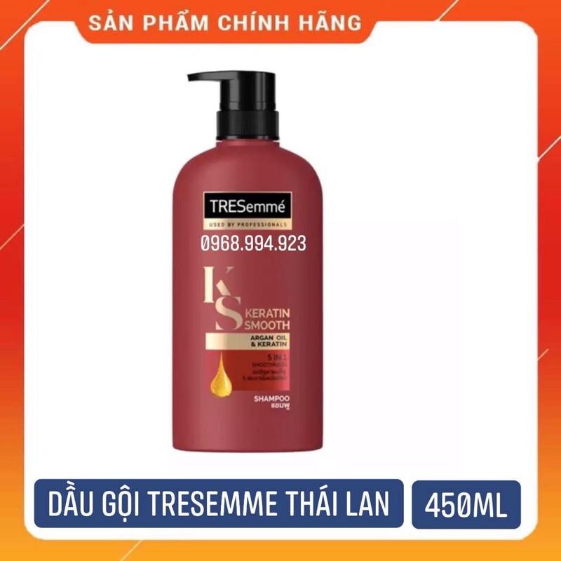 Dầu gội Tresemme 5in1 Thái Lan màu đỏ 450ml