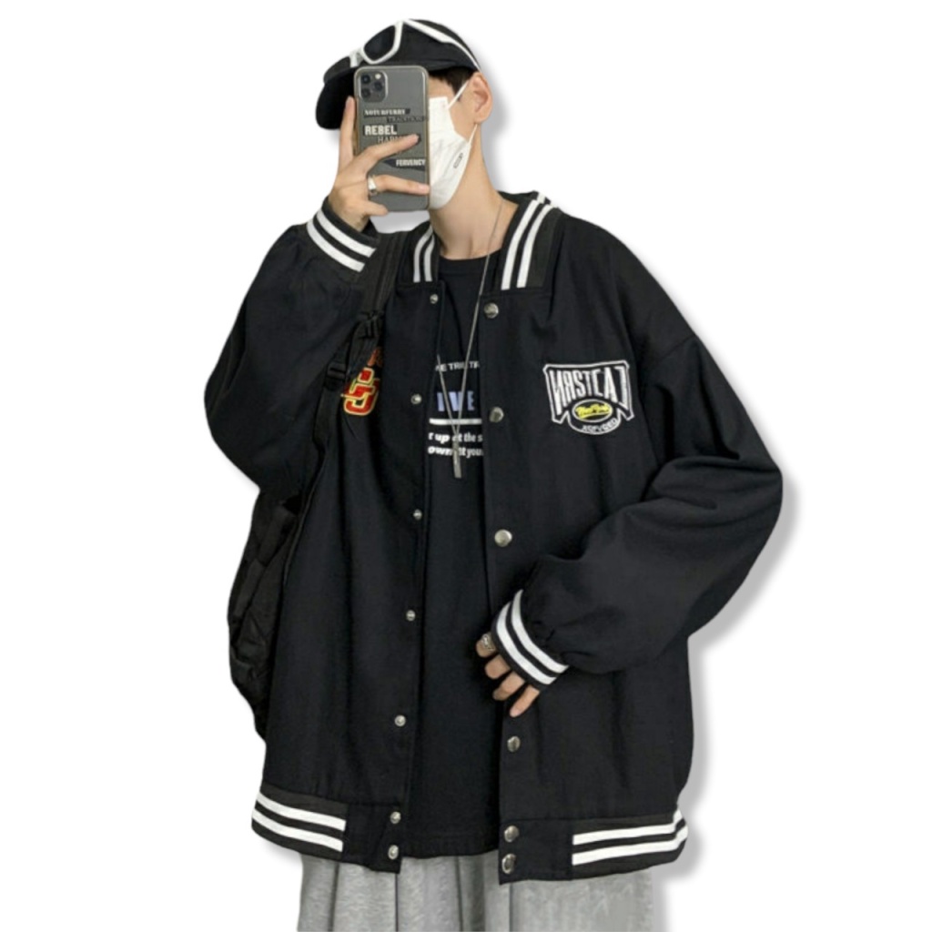 ÁO KHOÁC BOMBER UNISEX FORM RỘNG NAM NỮ CAO CẤP HOTNEW