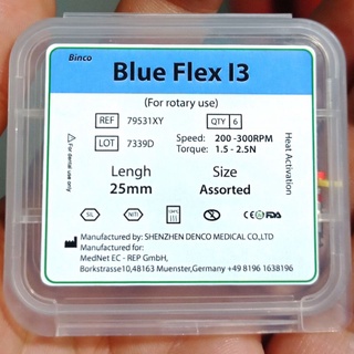 File máy dẻo Blue Flex hãng Binco ,file nội nha kháng gãy