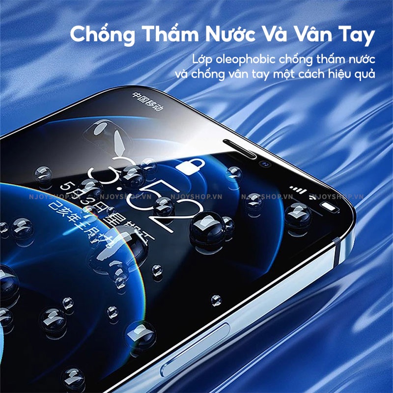 Kính Cường Lực Autofit Kèm Khung Hỗ Trợ Tự Dán Trong 30s Chống Trầy Xước Cho iPhone 11 12 13 14 15 Pro Max Njoyshop