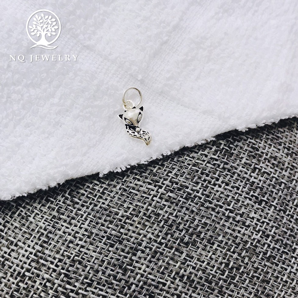 Charm bạc hình hồ ly treo - NQ Jewelry