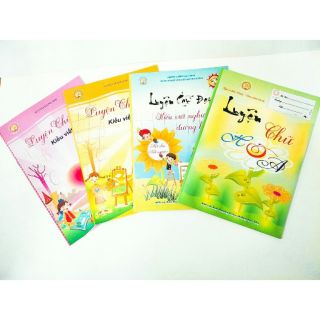 Bộ 4q vở tự luyện chữ Ánh Dương các mẫu
