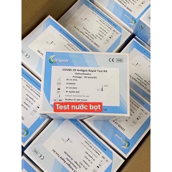 Bộ Test COVIDD-19 Nhanh Kháng Nguyên Tại Nhà - Bộ Test Nước Bọt Antigen, Công Nghệ Đức Độ Chính xác cực cao