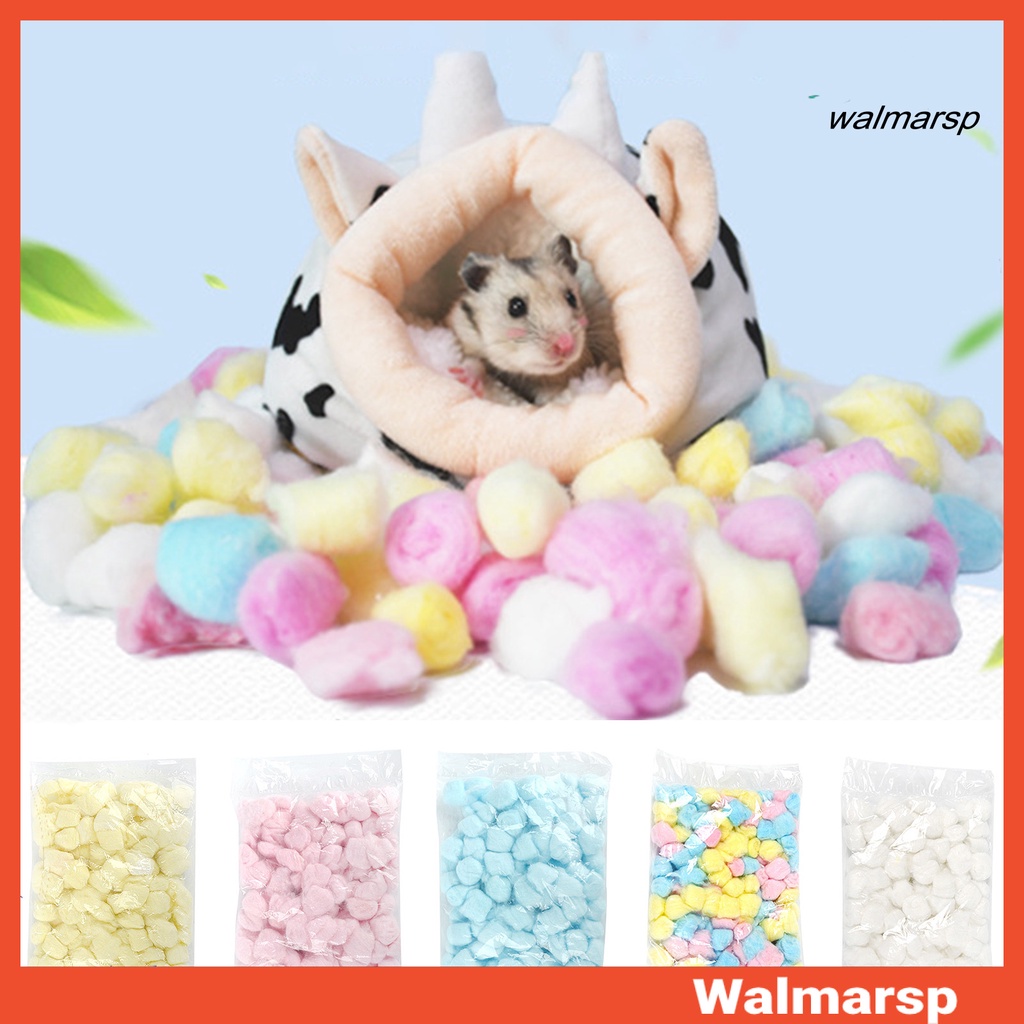 Set 100 Quả Bóng Cotton Mini Nhiều Màu Giữ Ấm Mùa Đông Cho Chuột Hamster