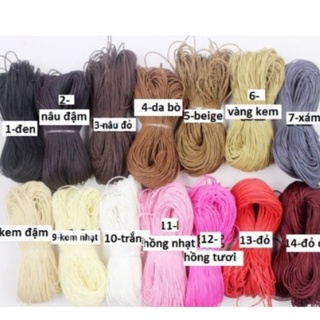 5met dây sáp wax đài loan 1mm đan vòng không thấm nước