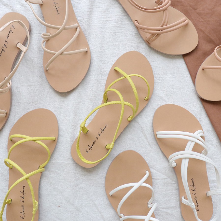 Sandal nữ đế bệt Minie2 Flat đi biển thời trang quai chiến binh dây mảnh bAimée & bAmor - MS1655