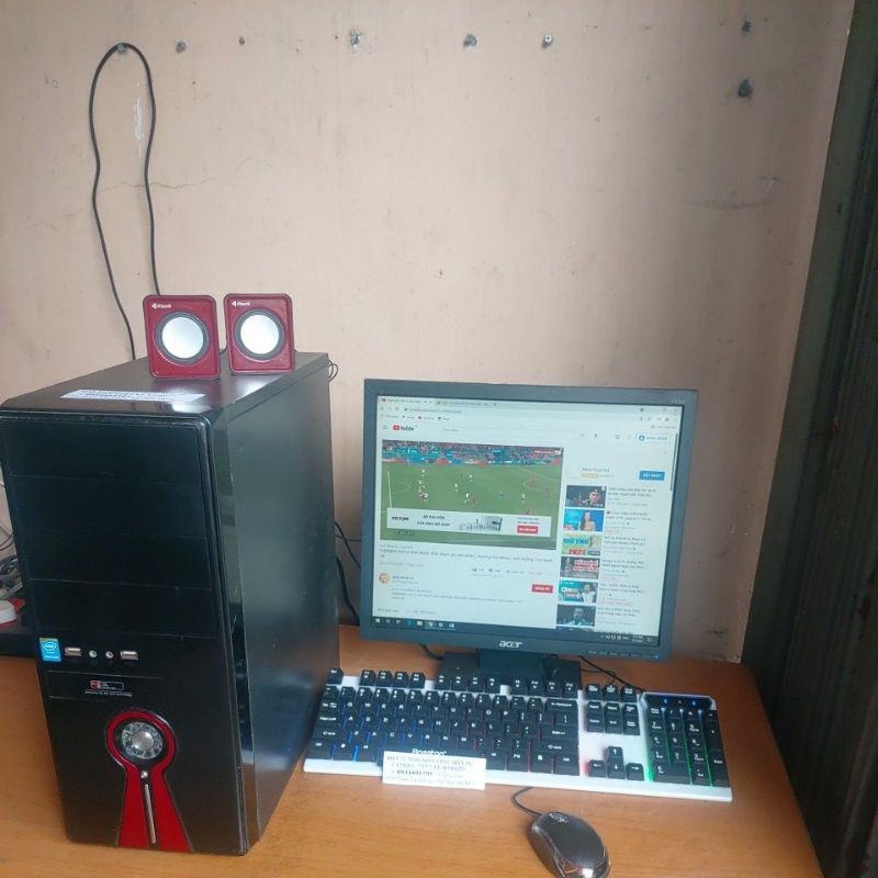 [Mã 1911ELSALE hoàn 7% đơn 300K] Full bộ máy tính văn phòng màn hình 17 inch đầy đủ phụ kiện tặng kèm loa vi tính | BigBuy360 - bigbuy360.vn