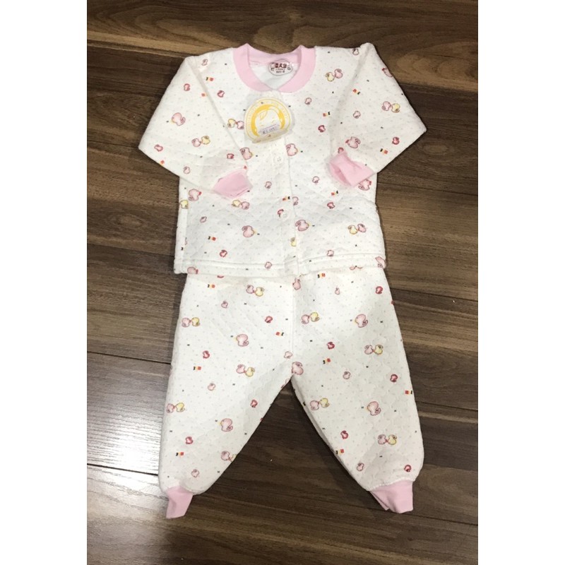 Bộ Nỉ Trần Bông Cotton Cho Bé