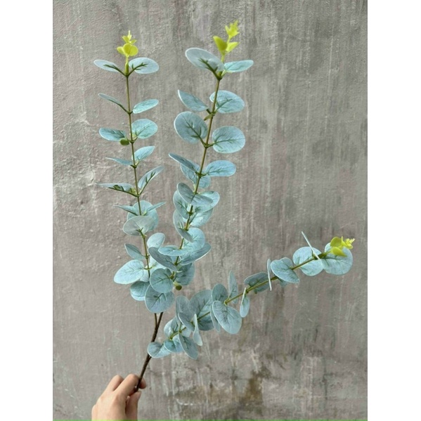 Lá táo 16 nhánh - lá điểm hoa sáp - hoa lụa trang trí - Duy Hương hoa lụa