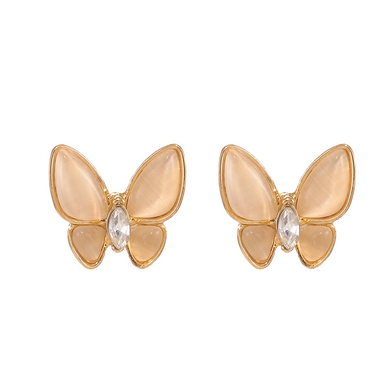 Bông tai hình bướm đính đá sang trọng cho nữ