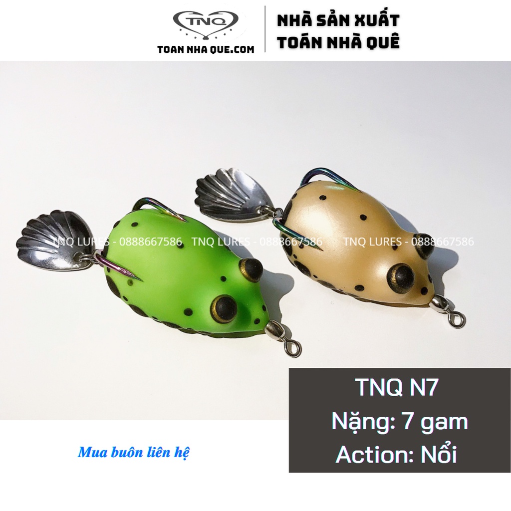 Mồi câu lure nhái hơi TNQ N7 - 7g - Action nổi