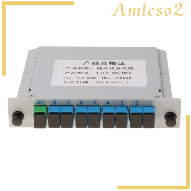 [AMLESO2]1 to 8 SC-UPC Connector Inserted PLC Fiber Optic Optical Splitter Module